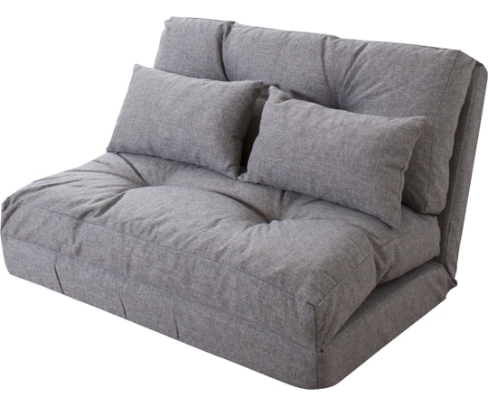 東谷 エリス 3WAYソファベッド グレー LSS-18GY 1個（ご注文単位1個）【直送品】