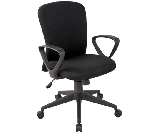 カグクロ ビジネスチェアSC(肘付)ブラック(シャトルチェア) SC-001-A-BK 1個(ご注文単位1個)【直送品】