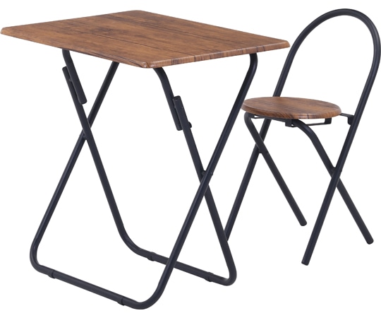 不二貿易 折りたたみテーブルチェアセットBR 83439 19359 1個（ご注文単位1個）【直送品】