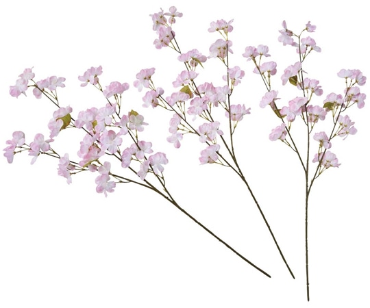 アズワン 大輪中枝桜スプレー (造花)79cm 桜 3本 33-6-5-1 1本(ご注文単位1本)【直送品】