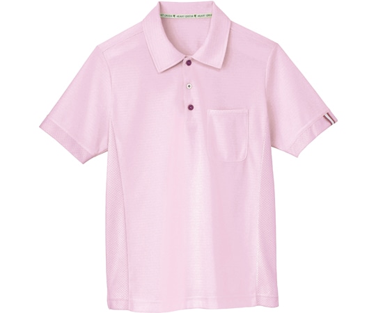 カーシーカシマ HEARTGREEN ポロシャツ SIDE MESH POLO クランベリーピンク LL HM2289 1枚（ご注文単位1枚）【直送品】