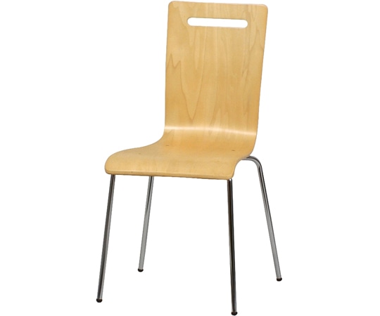 ストア・エキスプレス 曲げ木スタッキングチェア ナチュラル 2脚組 61-801-84-1 1組（ご注文単位1組）【直送品】