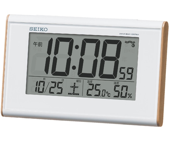 セイコー 電波デジタル目覚まし時計 96×156×37mm SQ771B 1個(ご注文単位1個)【直送品】