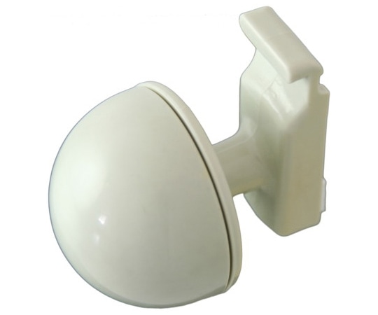 ハイロジック フックレール用ハンガーフック丸 グレー 58231 1個(ご注文単位1個)【直送品】