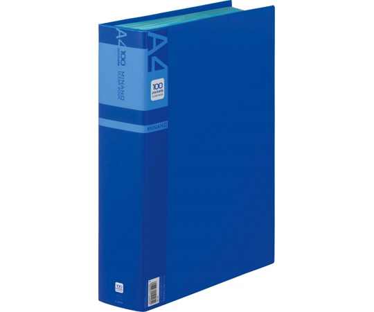 ライオン事務器 クリアーブック ミナノ ブルー CR-100M 1冊(ご注文単位1冊)【直送品】