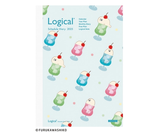 ナカバヤシ ロジカル2025月間ノートFB6ソーダ NS-B602-25FA1 1冊(ご注文単位1冊)【直送品】
