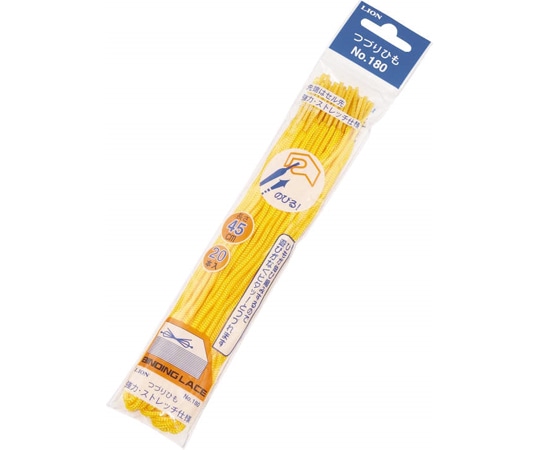 ライオン事務器 つづりひも 黄 1パック(20本入) No.180 1パック(ご注文単位1パック)【直送品】