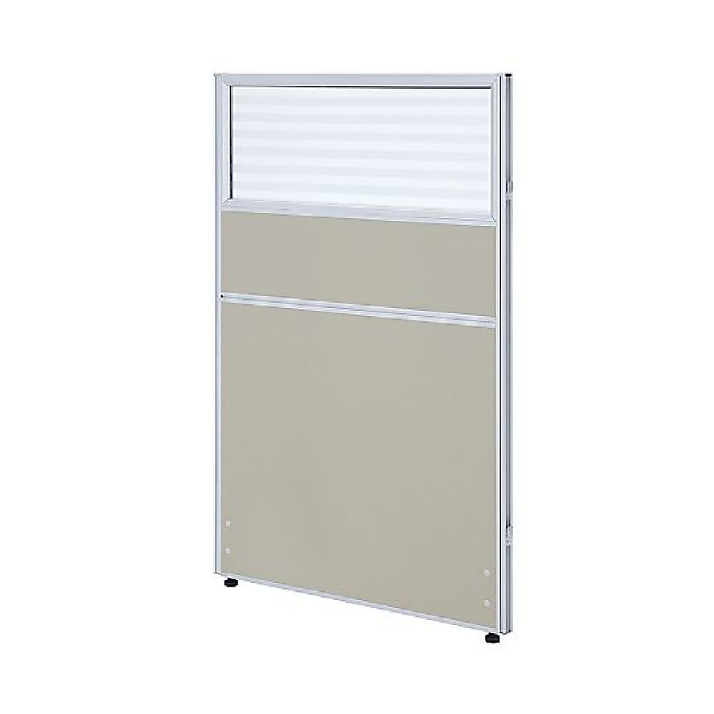 カグクロ ガラス型パーテーション ライトグレー H1200×W800mm PNG0812-LG 1台(ご注文単位1台)【直送品】