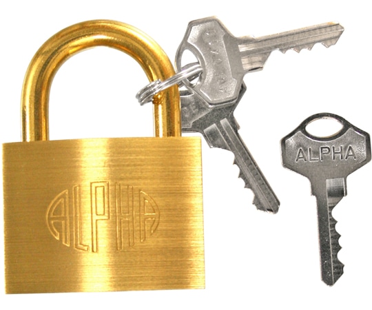 アルファ アルファ南京錠 #1000 50mm AL-007 1個(ご注文単位1個)【直送品】