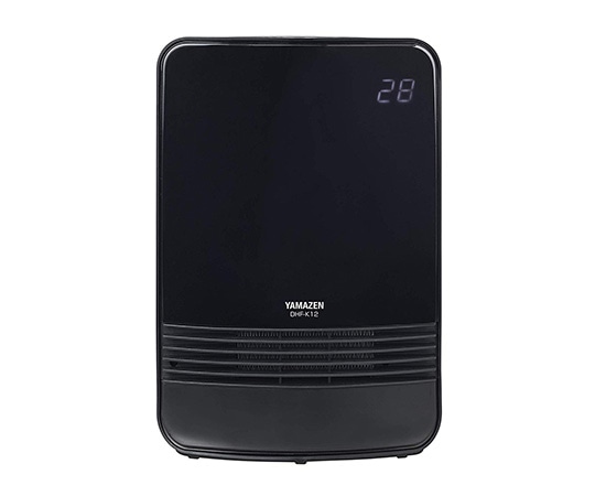 山善(YAMAZEN) 室温センサー付きセラミックヒーター ブラック DHF-K12(B) 1台(ご注文単位1台)【直送品】