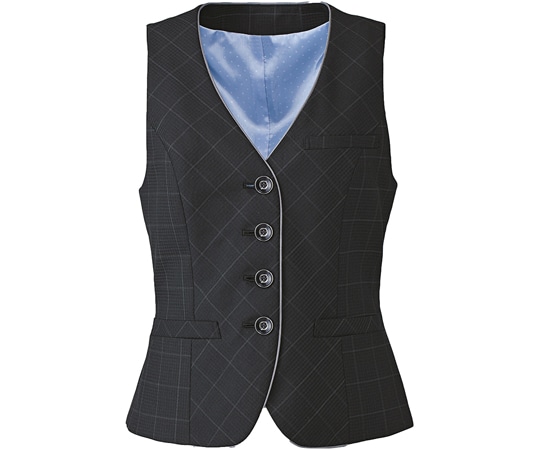 カーシーカシマ ENJOY ベスト AIR CHIDORI WINDOWPANE 19号 EAV527 1枚（ご注文単位1枚）【直送品】