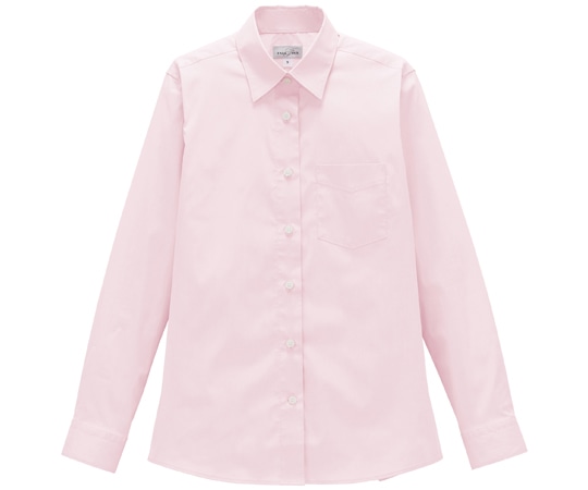 ボンマックス レディスレギュラーカラー長袖ブラウス ピンク 11G FB4048L 1枚（ご注文単位1枚）【直送品】