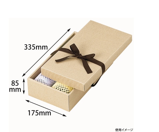 ヤマニパッケージ 贈答箱 ナチュラルBOX28号 ヒモ付 100枚 16-28 1ケース（ご注文単位1ケース）【直送品】