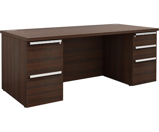 Y2K 役員用デスク両袖机 幅1800×奥行800×高さ720mm  1台(ご注文単位1台)【直送品】