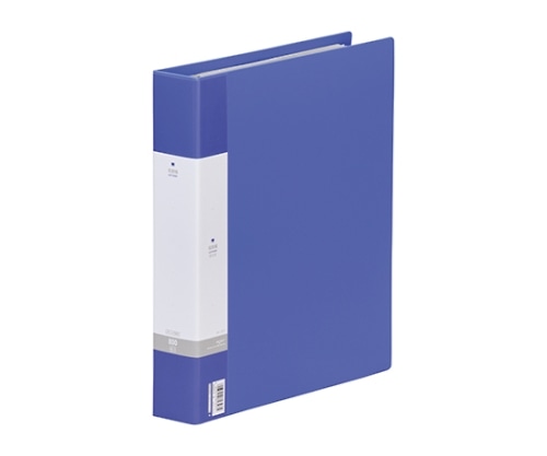 LIHITLAB リクエスト 名刺帳<ポケット交換タイプ> 8青 G8803 G8803-8 1冊(ご注文単位1冊)【直送品】