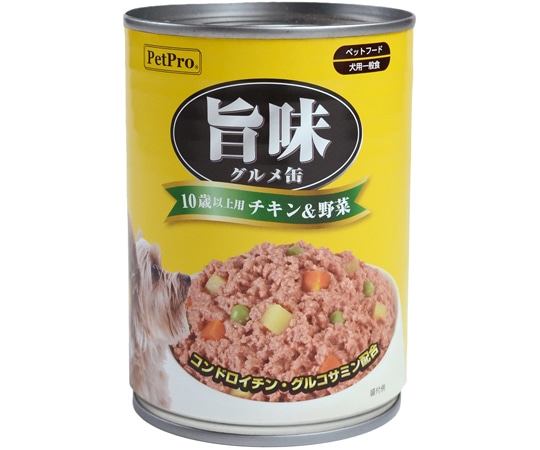 ペットプロジャパン ペットプロ 旨味グルメ 10歳以上 チキン&野菜 375g  1個（ご注文単位1個）【直送品】