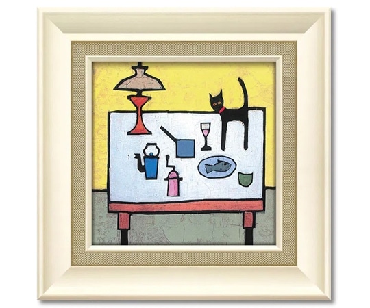 ユーパワー コリン ラッフェル｢キャット アンド フィッシュ サパー｣ CR-04503 1個（ご注文単位1個）【直送品】