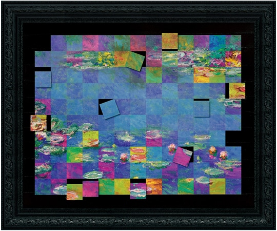 ユーパワー 名画モザイクアート ~アートフレーム~(モネ｢睡蓮(Lサイズ)｣) AM-16004 1個（ご注文単位1個）【直送品】