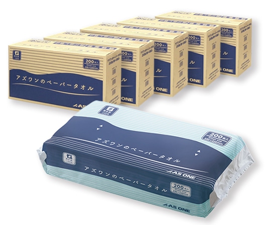アズワン アズワンのペーパータオル 1ケース(200枚/袋×30袋入)×5ケース入  1ケース(ご注文単位1ケース)【直送品】