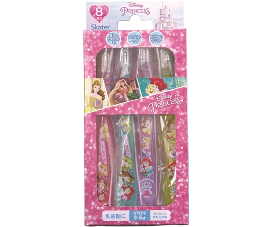 スケーター 歯ブラシ8本セット プリンセス TB5SE 1箱(ご注文単位1箱)【直送品】