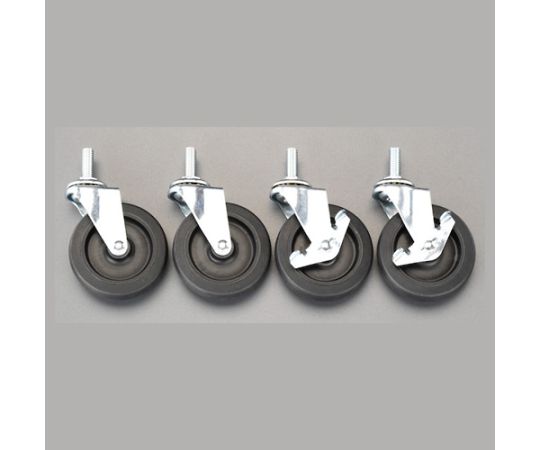 エスコ 1200x460x1585mm メタルラック（大口径キャスター付） EA976AZ-8 1セット（ご注文単位1セット）【直送品】