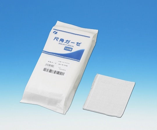 イワツキ 尺角ガーゼ 4折1号 150枚 002-023560 1包（ご注文単位1包）【直送品】