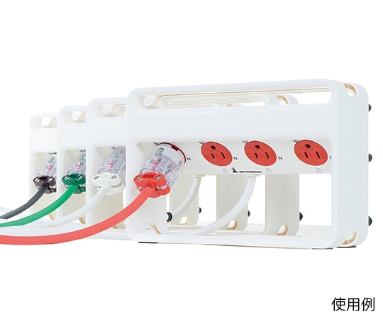 光城精工 病院用タップ 一般非常電源用 赤 MKZ45R 1個（ご注文単位1個）【直送品】