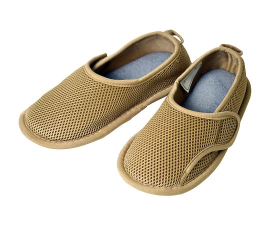 ひまわり ささえルームシューズ（つま先閉じタイプ） ベージュ M B00201 1足（ご注文単位1足）【直送品】