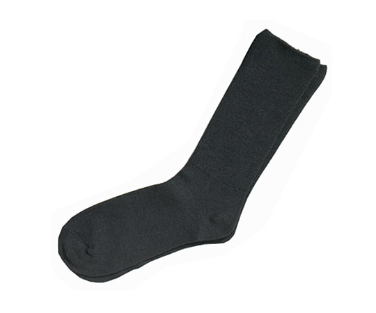 神戸生絲 ふくらはぎ楽らくすべり止めソックス 紳士 秋冬用 ブラック 5907 ブラック 1足（ご注文単位1足）【直送品】