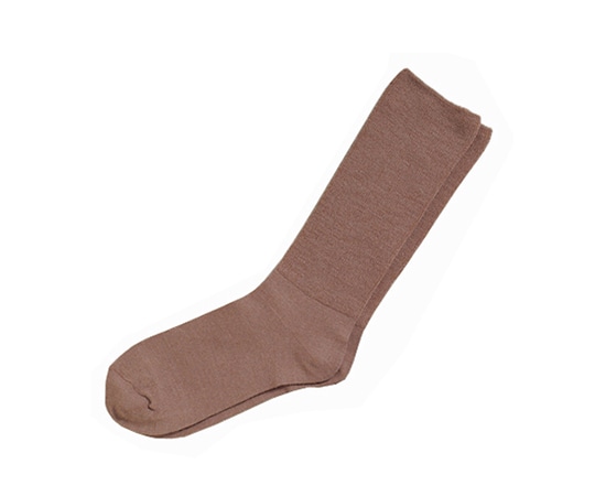 神戸生絲 ふくらはぎ楽らくすべり止めソックス 紳士 秋冬用 モカ 5907 モカ 1足（ご注文単位1足）【直送品】