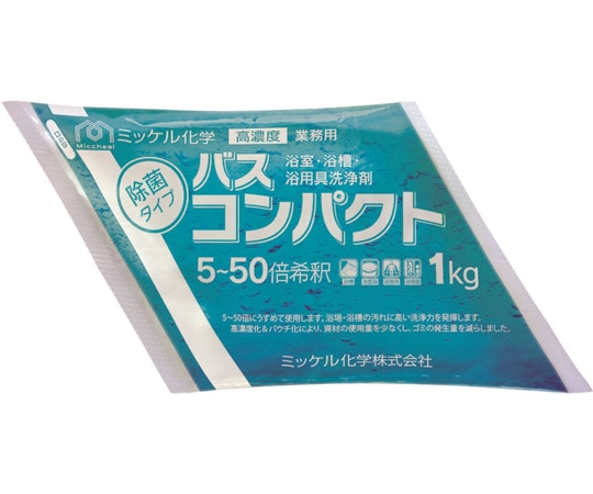 ミッケル化学 バスコンパクト 1kg×4袋  1箱（ご注文単位1箱）【直送品】