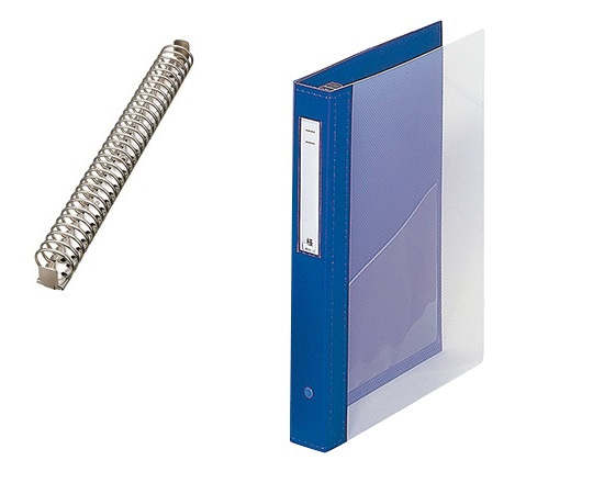 LIHITLAB カルテブック（クリヤー） 30穴タイプ ブルー HB448-1 1冊（ご注文単位1冊）【直送品】