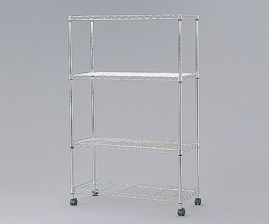 アズワン メタルラックミニ 800×350×1260mm/4段 MTO-8012C 1台（ご注文単位1台）【直送品】