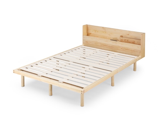 アイリスオーヤマ 宮付き高耐荷重すのこベッド ナチュラル D HWBM-D 1台（ご注文単位1台）【直送品】