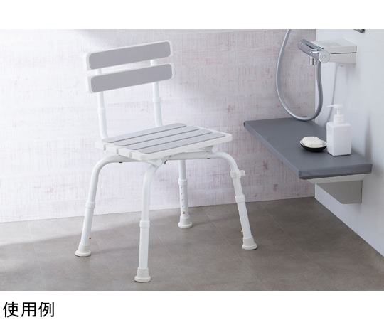 アイリスオーヤマ 木調シャワーチェア ホワイト 背もたれ付 WSCSー650 1個（ご注文単位1個）【直送品】