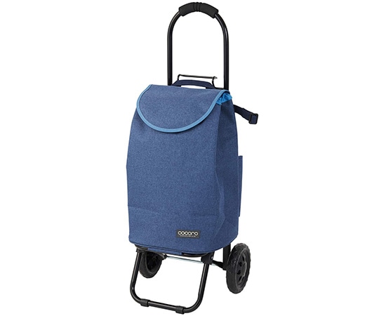 壺々炉 ショッピングカート 折りたたみ キャリー 軽量 コバルトブルー 481912 1台（ご注文単位1台）【直送品】