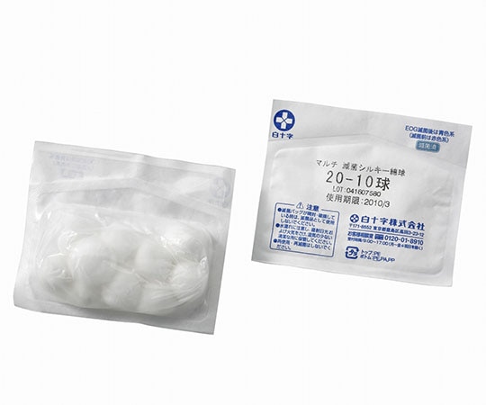 白十字 マルチ 滅菌シルキー綿球 Φ25mm 5球セット×30袋入 14782 1箱（ご注文単位1箱）【直送品】