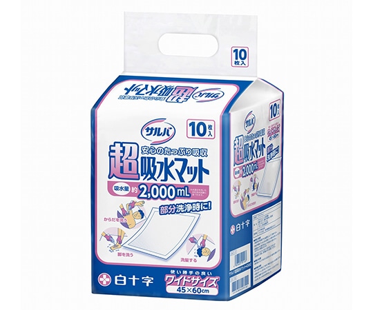 白十字 サルバ 超吸水マット 4560 10枚入×8袋 19116 1ケース（ご注文単位1ケース）【直送品】