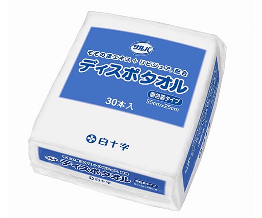 白十字 サルバ ディスポタオル 個包装タイプ 30本入×12袋 42720 1ケース（ご注文単位1ケース）【直送品】