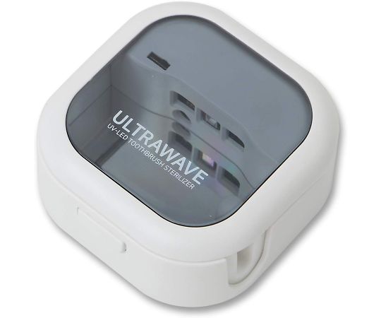 ULTRA WAVE 歯ブラシ除菌キャップ 充電式 ホワイト MDK-TS03（WH） 1個（ご注文単位1個）【直送品】