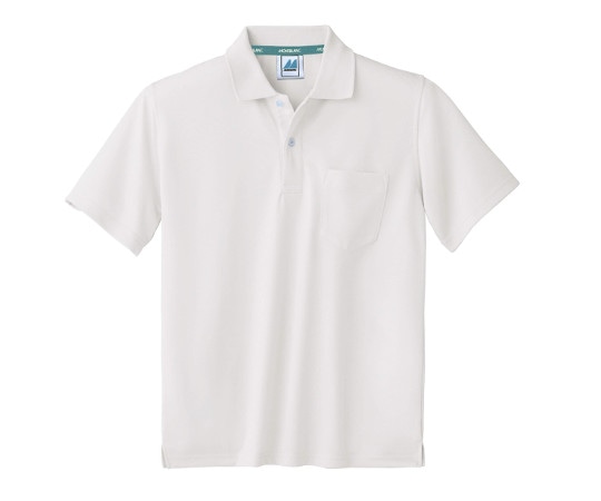 住商モンブラン ポロシャツ 兼用 半袖 白 3L 32-5061 1枚（ご注文単位1枚）【直送品】