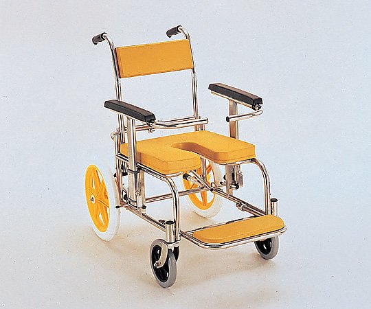 カワムラサイクル シャワー用 車いす イエロー KS2 1台（ご注文単位1台）【直送品】