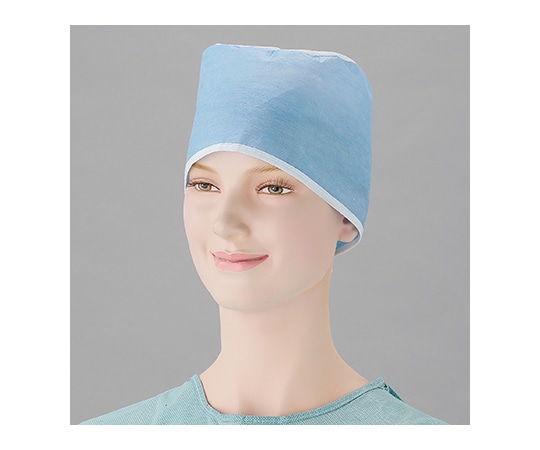 オオサキメディカル オオサキサージカルキャップ No.1 紐タイプ ブルー 100枚入 51600 1パック（ご注文単位1パック）【直送品】