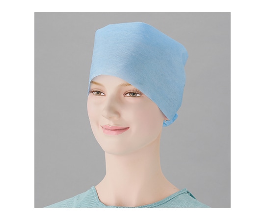 オオサキメディカル オオサキサージカルキャップ No.2 ゴム紐タイプ ブルー 100枚入 51601 1パック（ご注文単位1パック）【直送品】