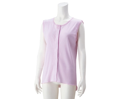 ケアファッション 婦人ラン型ワンタッチシャツ ラベンダー M 38284 1枚(ご注文単位1枚)【直送品】