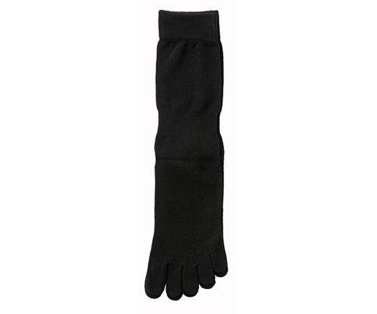 神戸生絲 紳士シルク5本指ソックス ブラック 5190ブラック 1足（ご注文単位1足）【直送品】