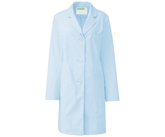 サンアロー レディス診察衣Sハーフ丈 サックス S REP210T-1 S 1枚(ご注文単位1枚)【直送品】