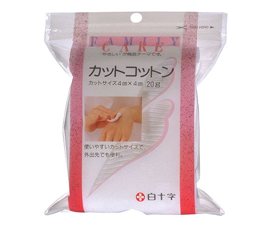 白十字 FC（ファミリーケア） カットコットン 4cm×4cm 10袋 10905 1ケース（ご注文単位1ケース）【直送品】