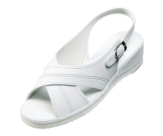 ダイマツ PWベーシックサンダル ホワイト M PW7602 1足(ご注文単位1足)【直送品】