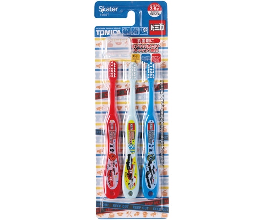 スケーター 園児用歯ブラシ3P キャップ付 トミカ23 1個（3本入） TB5ST 1個（ご注文単位1個）【直送品】